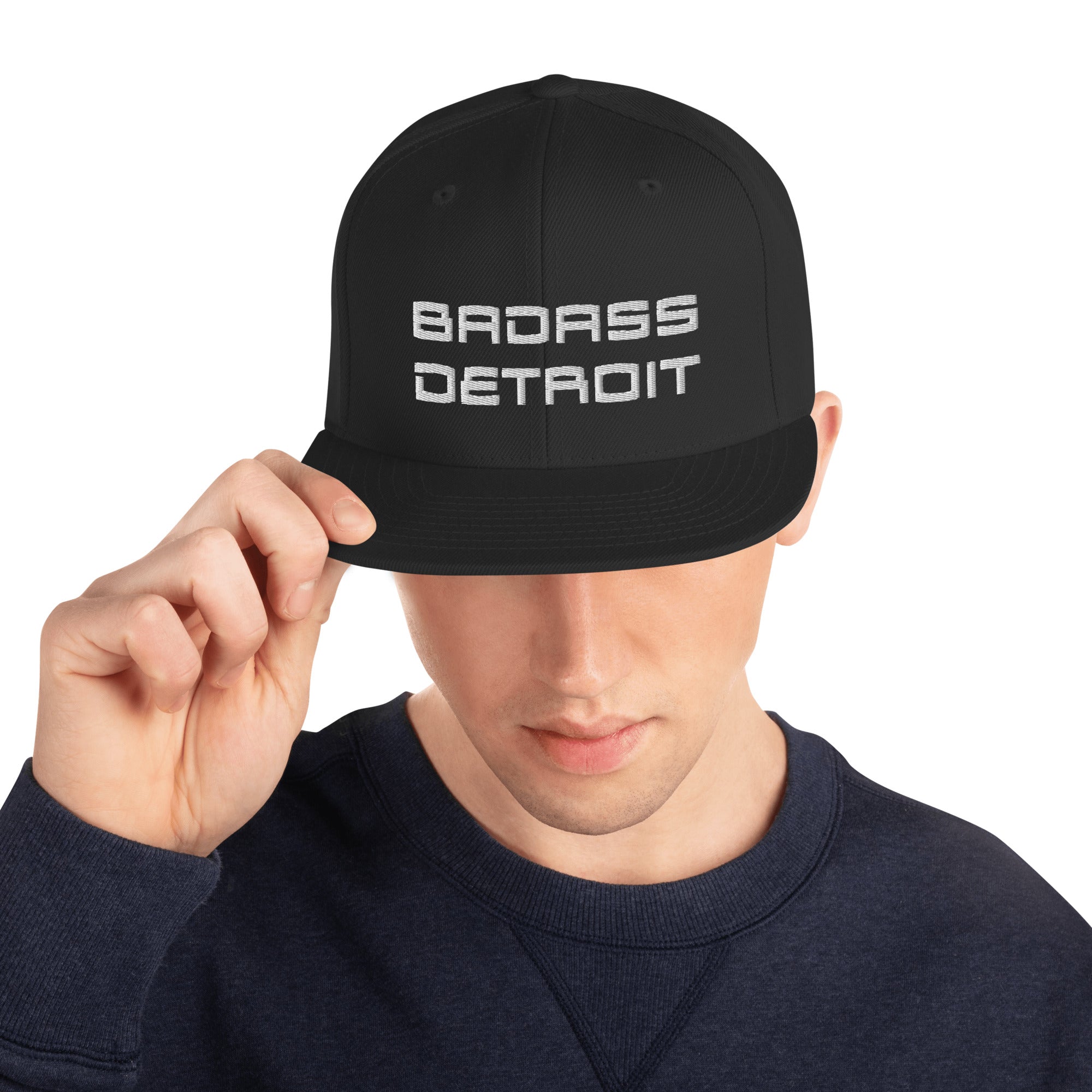 Snapback Embroidered Hat - BADASS DETROIT