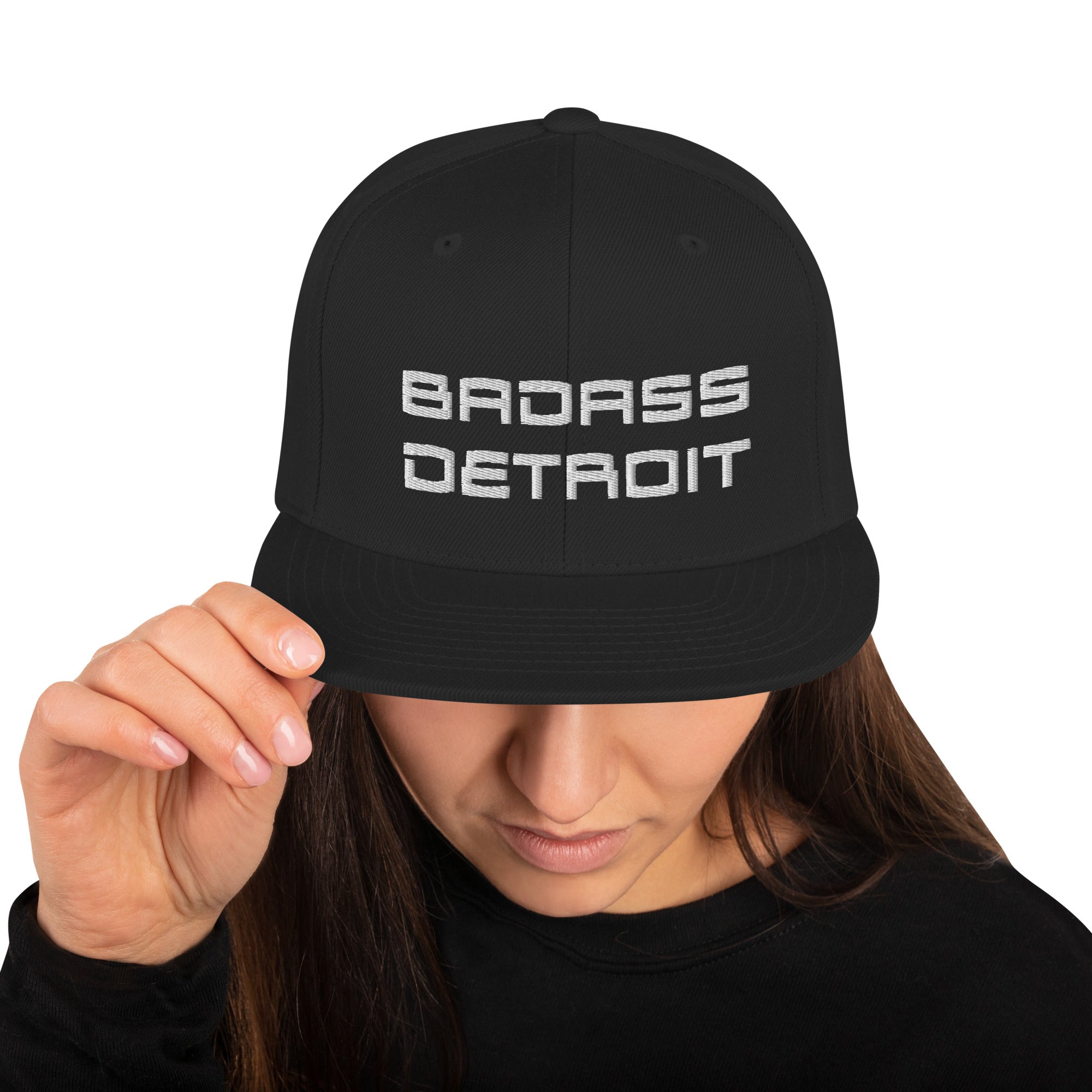 Snapback Embroidered Hat - BADASS DETROIT
