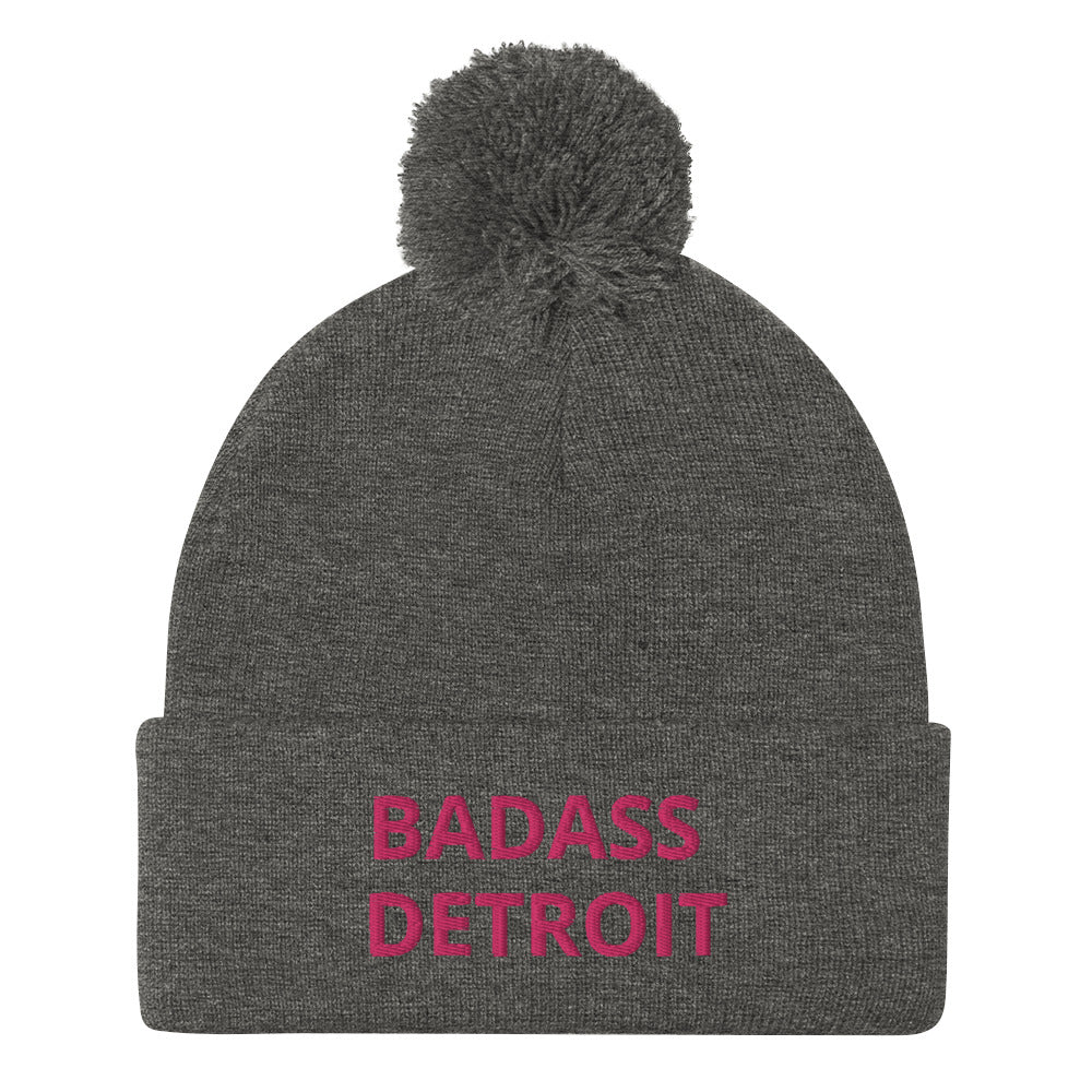 Pom-Pom Beanie - BADASS DETROIT