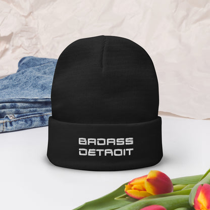 Embroidered Beanie - BADASS DETROIT