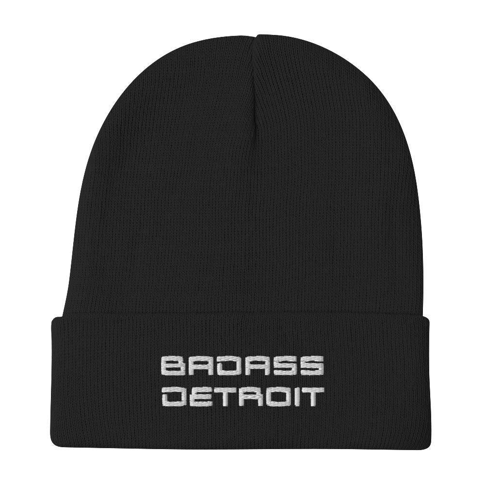 Embroidered Beanie - BADASS DETROIT