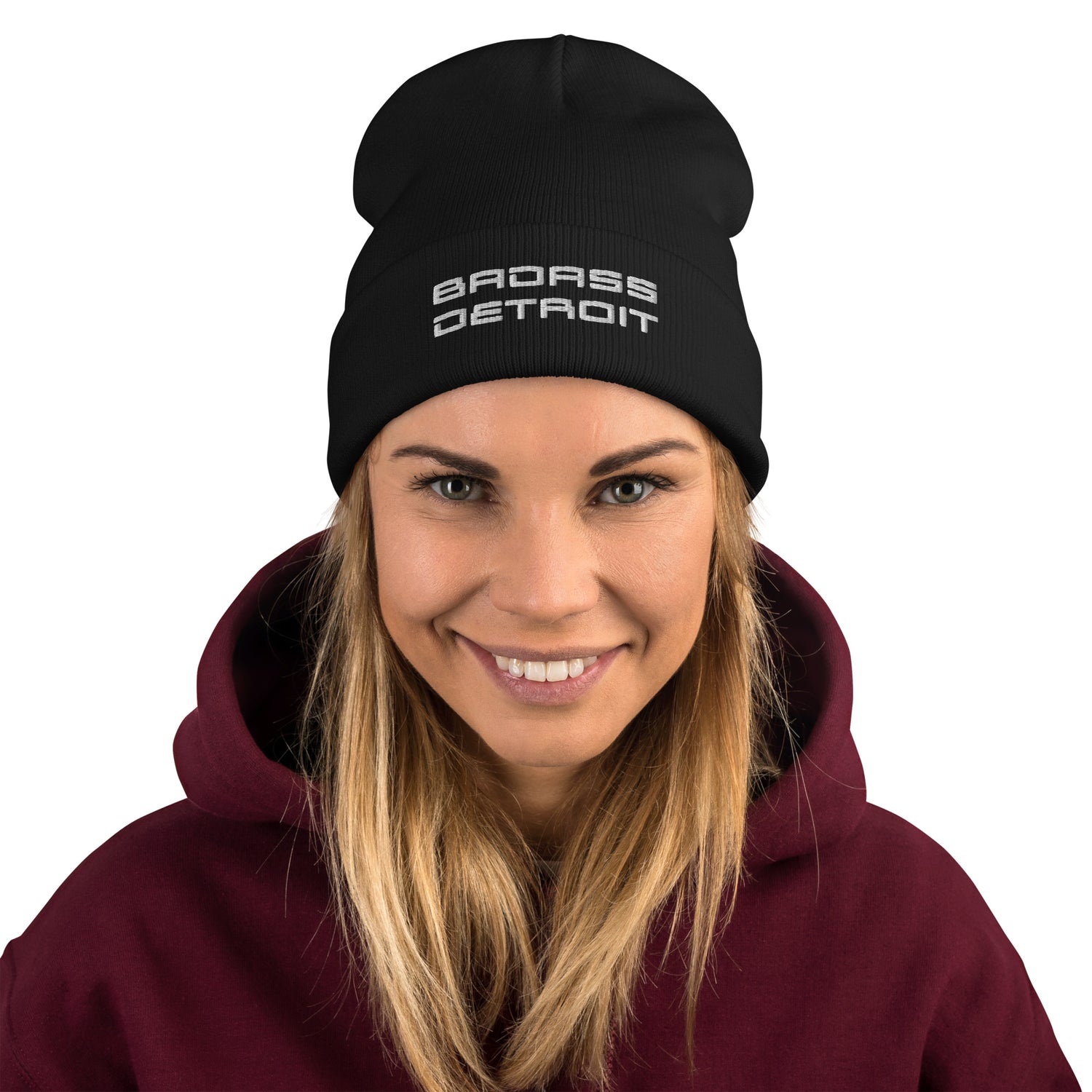 Embroidered Beanie - BADASS DETROIT