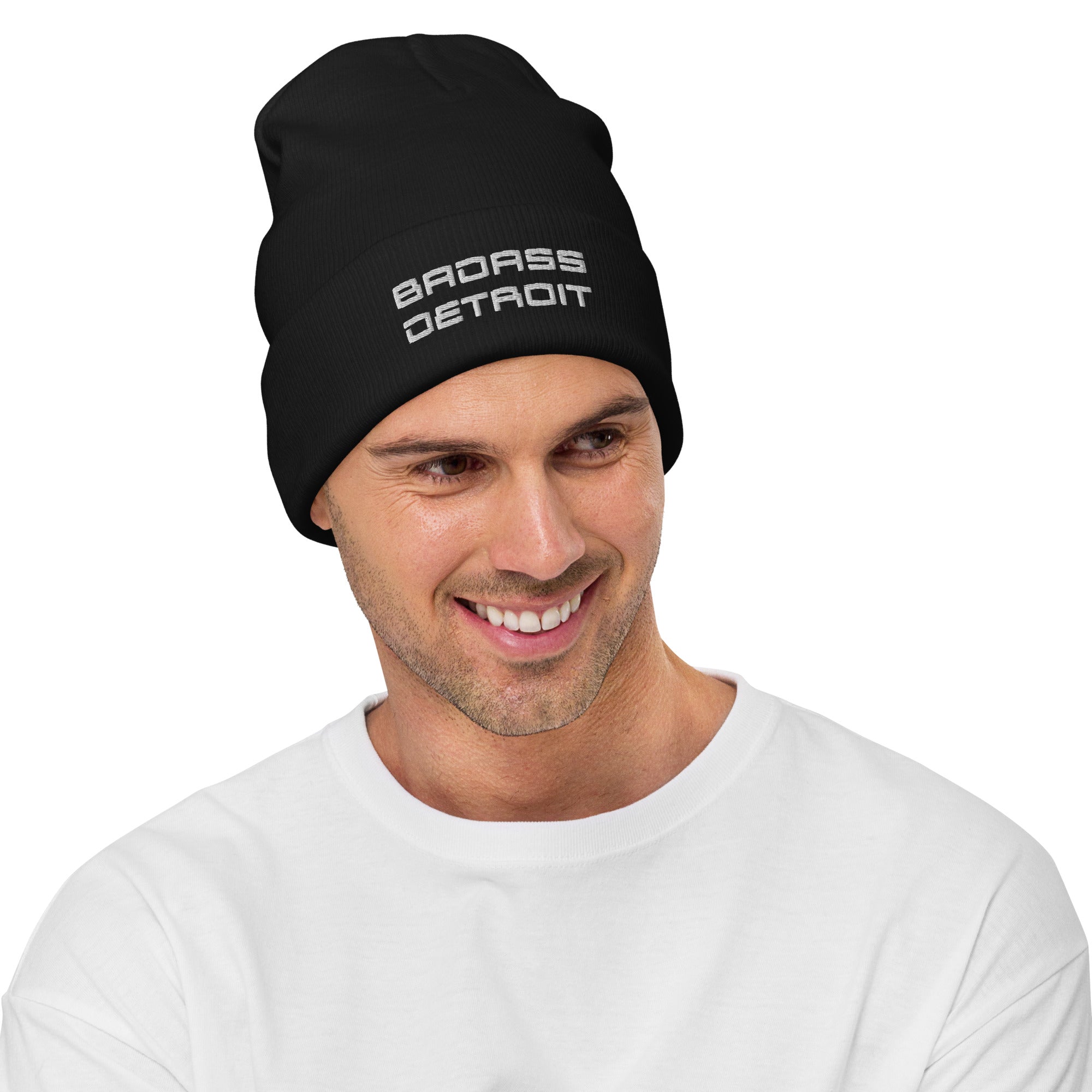 Embroidered Beanie - BADASS DETROIT