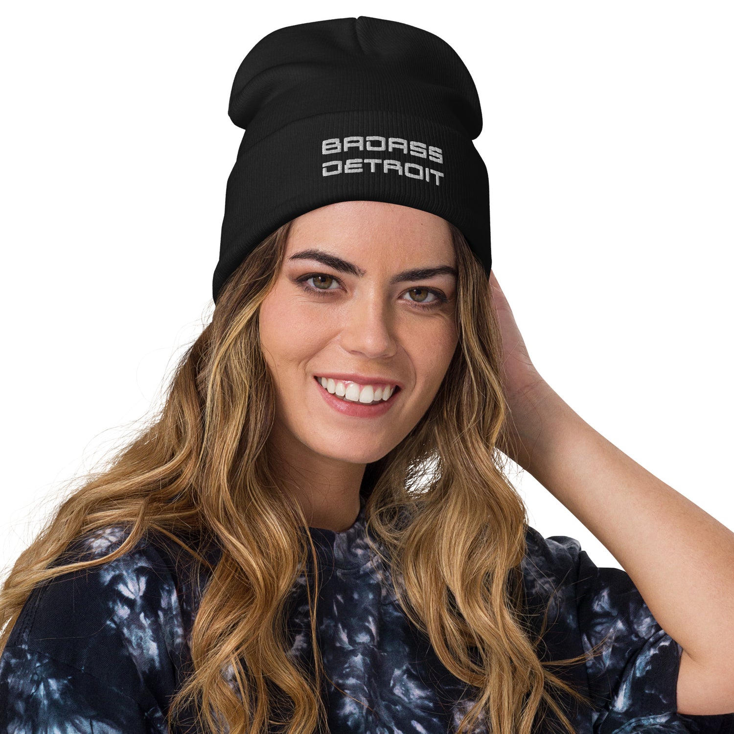 Embroidered Beanie - BADASS DETROIT