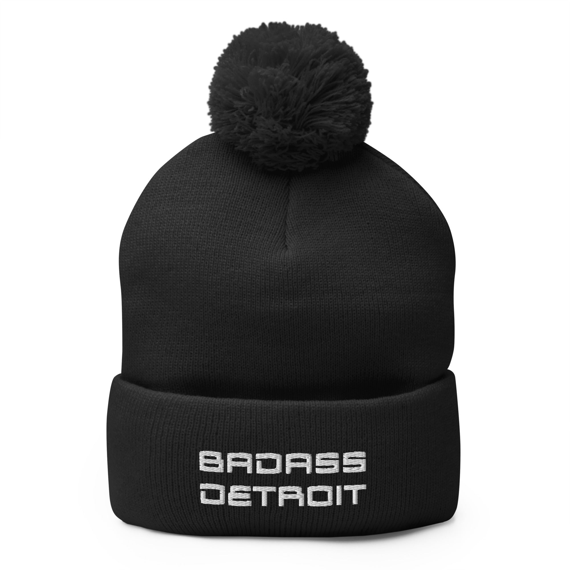 Pom-Pom Beanie - BADASS DETROIT