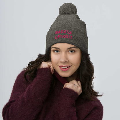 Pom-Pom Beanie - BADASS DETROIT