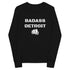 Youth Badass Long Sleeve Tee- White Accent - BADASS DETROIT